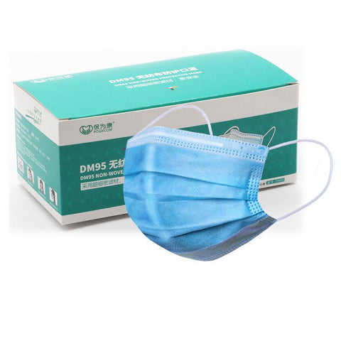 POWECOM DM95 Surgical Dental 3 Ply Non Medical Face Masks Case