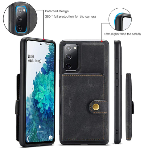 MOHEYO Compatible with Samsung Galaxy A52 5G Case Wallet PU Leather Magnetic Detachable Removable Card Holder Flip Cover